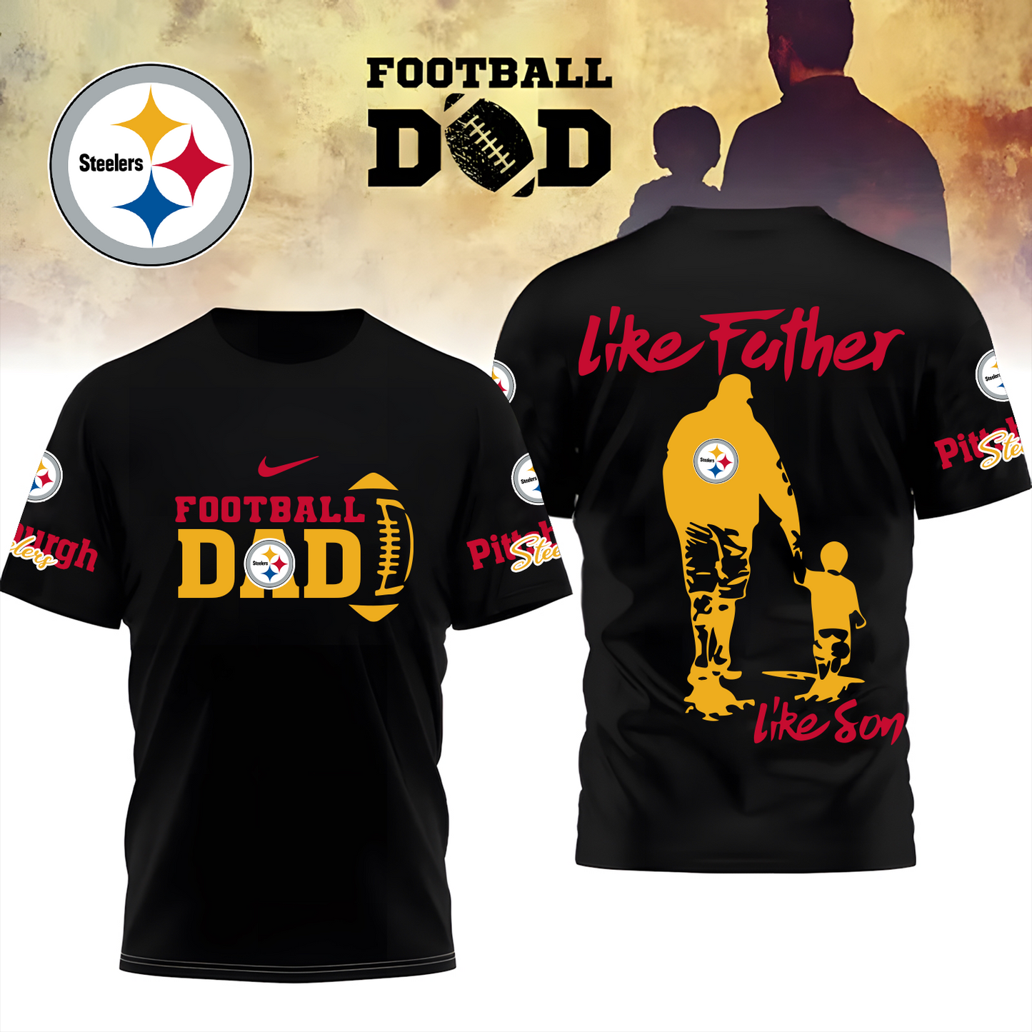 Premium NFL X PIT Like Father Like Son Shirt NDT TDT
