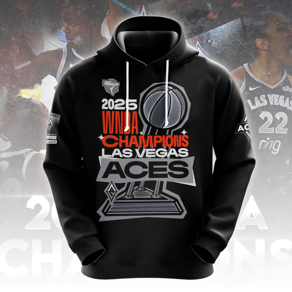 Premium WNBA LVA Champions 2025 Hoodie V8 NMD TTV