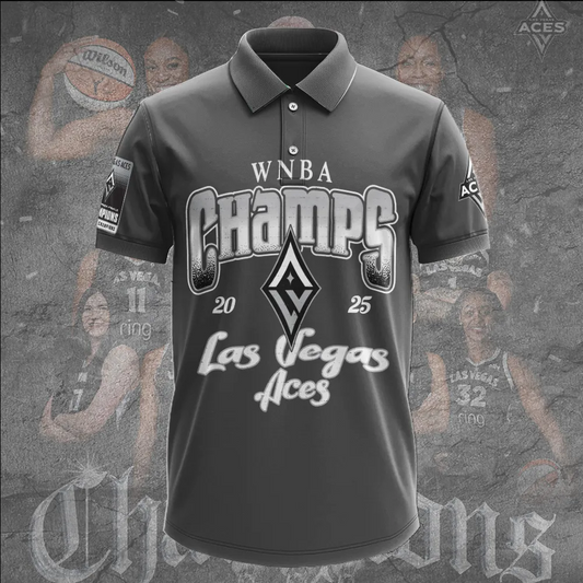 Premium WNBA LVA Champions 2025 Polo V7 NMD TTV