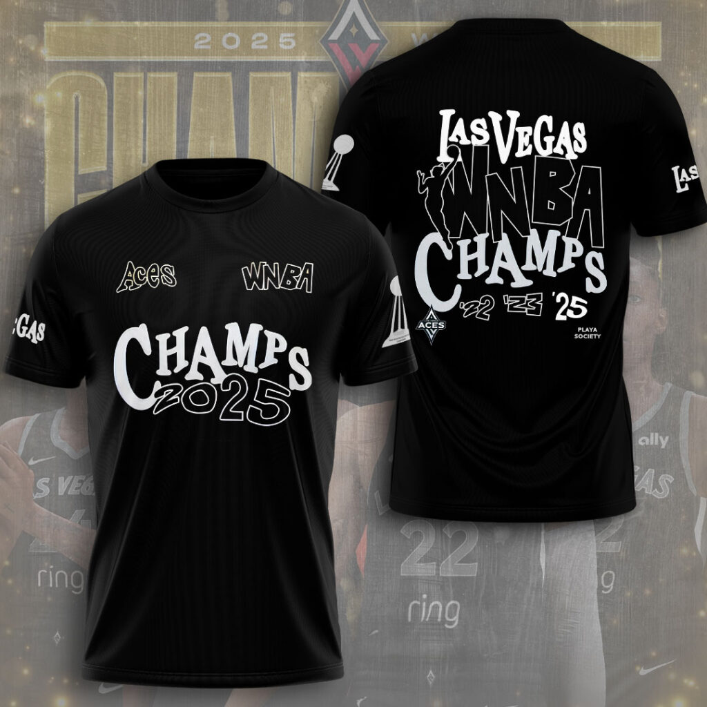 Premium WNBA LVA Champions 2025 T-shirt V12 NMD TTV