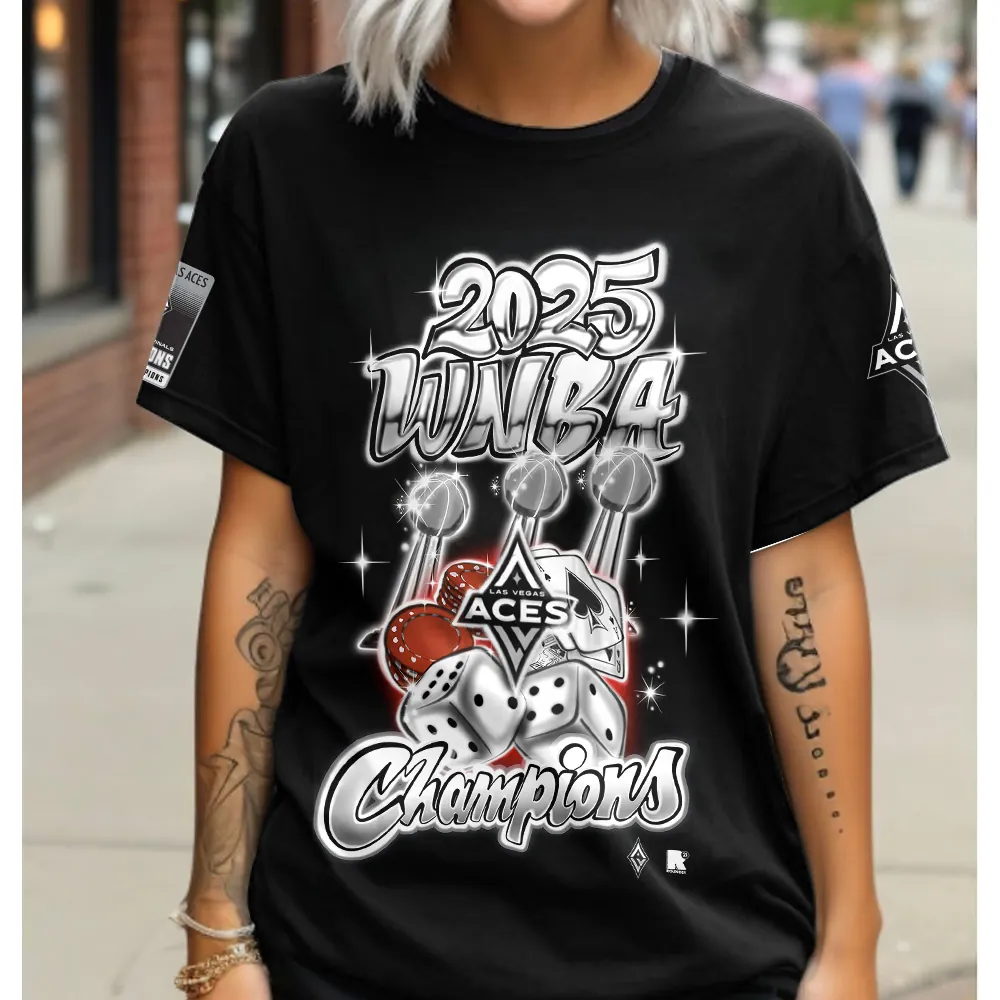 Premium WNBA LVA Champions 2025 T-shirt V3 NMD TTV