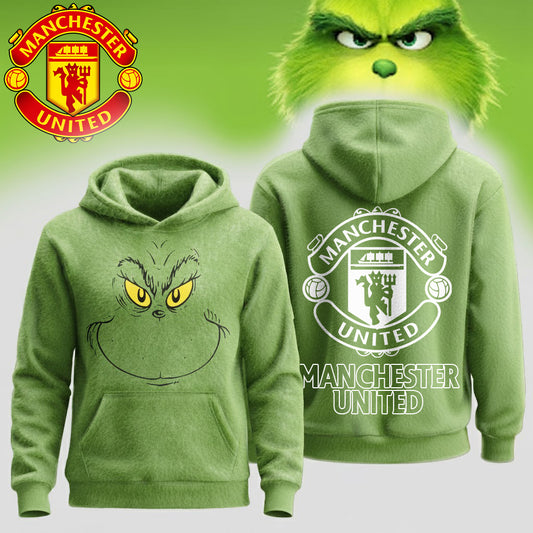 Premium EPL X MANU Grinch Christmas Hoodie NDT NHM 111125
