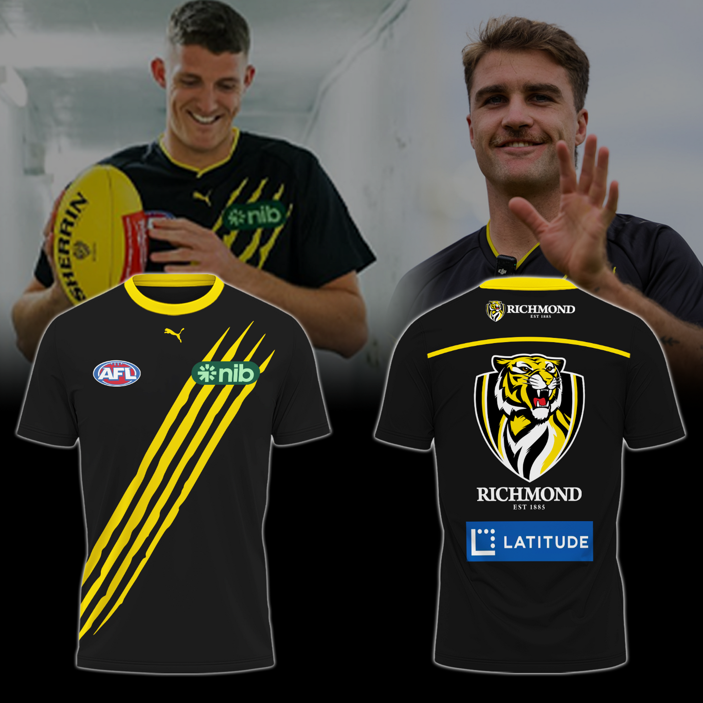 Richmond Football Club AFL Limited Edition T-Shirt TM - You will save more when you buy the clothes and hat combo V5