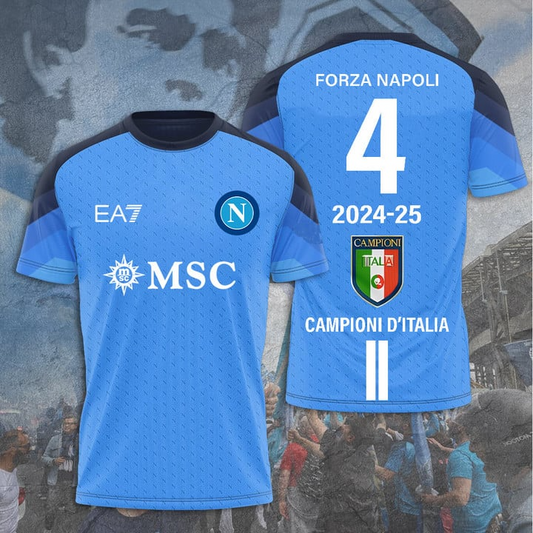 S.S.C. Napoli Campione Serie A 2025 Shirt DDTTTV