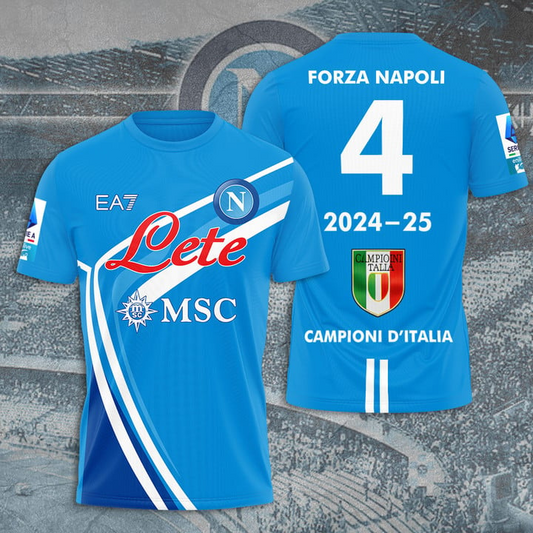 S.S.C. Napoli Campione Serie A 2025 Shirt V6 DDTTTV