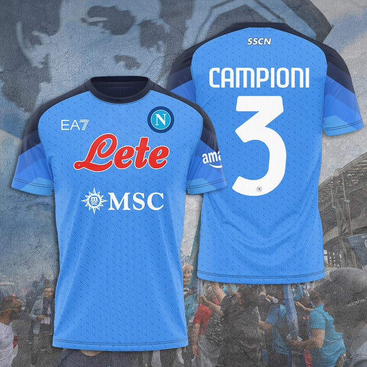 S.S.C. Napoli Campione Serie A 2025 Shirt V7 DDTTTV