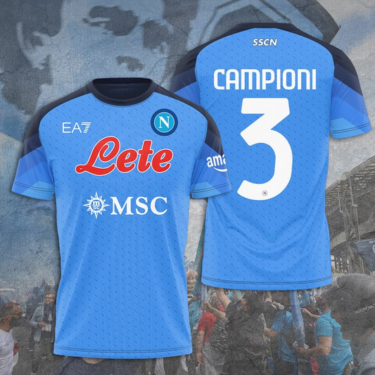 S.S.C. Napoli Campione Serie A 2025 Shirt V7 DDTTTV