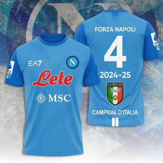 S.S.C. Napoli Campione Serie A 2025 Shirt V8 DDTTTV