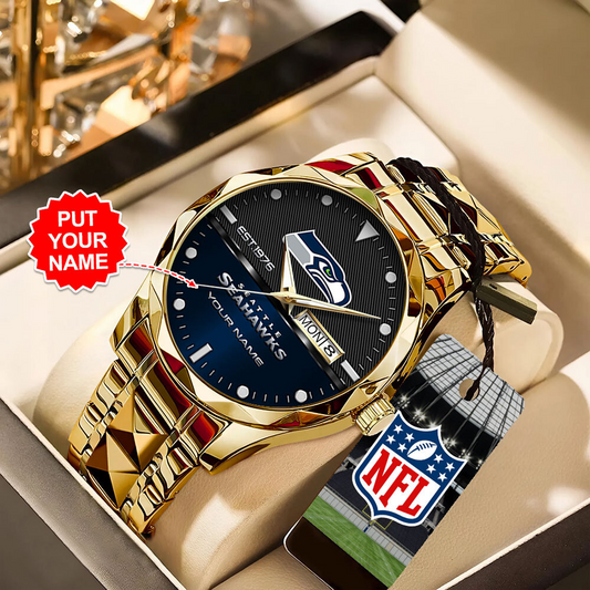 SEA x NFL Alloy Luxury Quartz Watch DATND TANTD