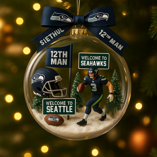 SEA x NFL Commemorative Christmas Ornament DatND DVT