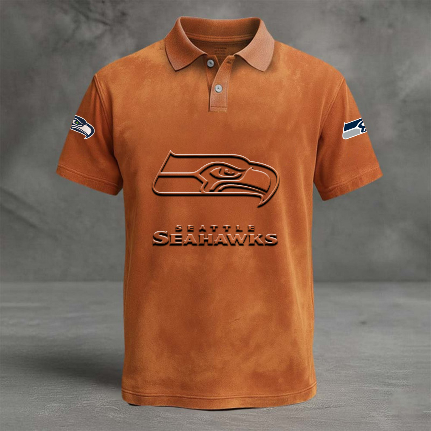 SEA x NFL Embossed Polo Shirt DATND TANTD