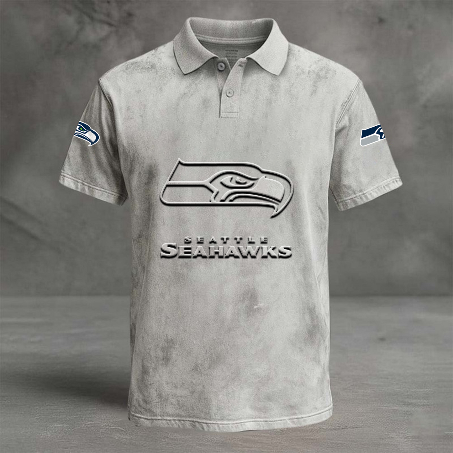 SEA x NFL Embossed Polo Shirt DATND TANTD