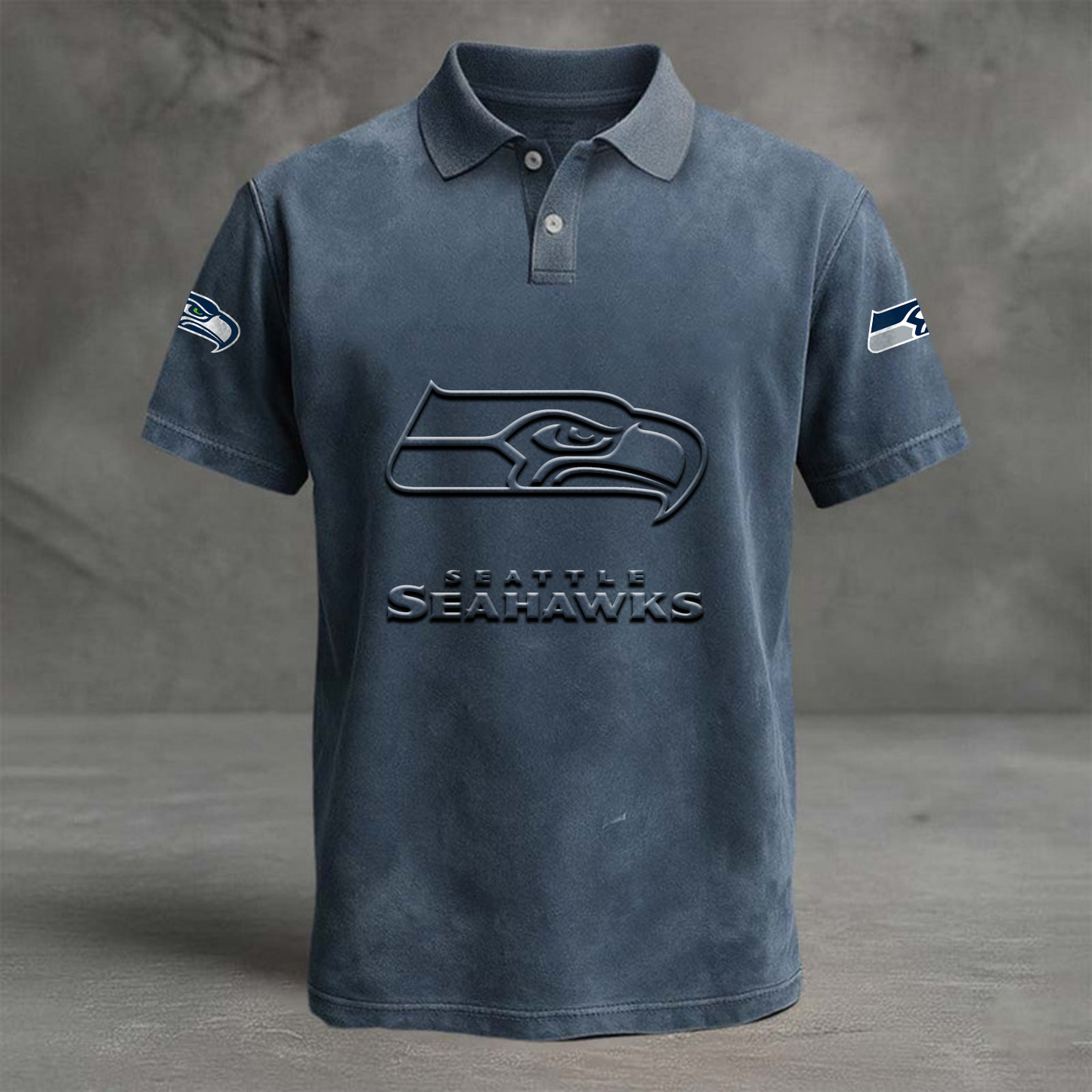 SEA x NFL Embossed Polo Shirt DATND TANTD