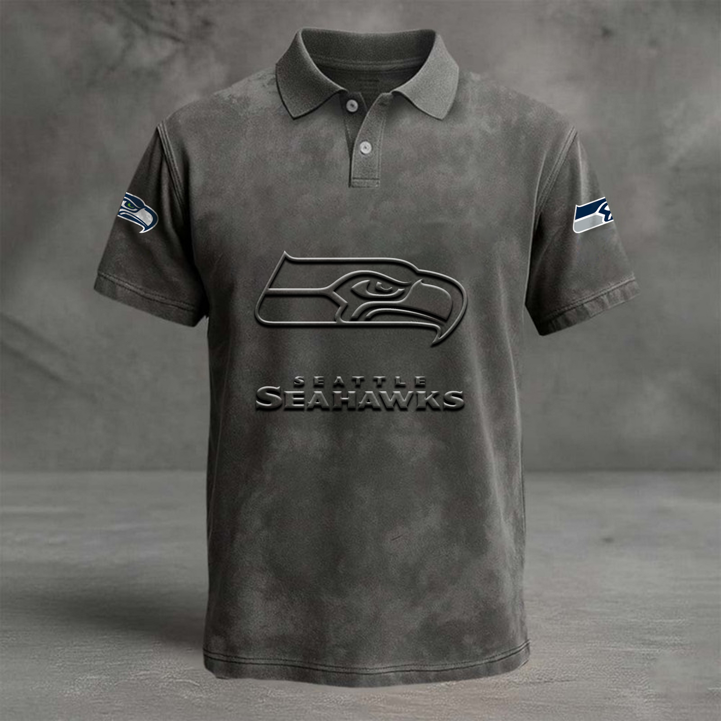 SEA x NFL Embossed Polo Shirt DATND TANTD