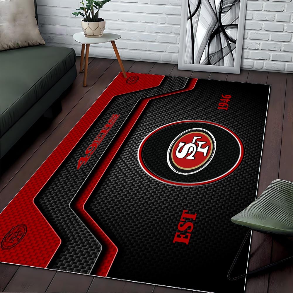SF x NFL Modern Sports Living Room Rug DatND DVT