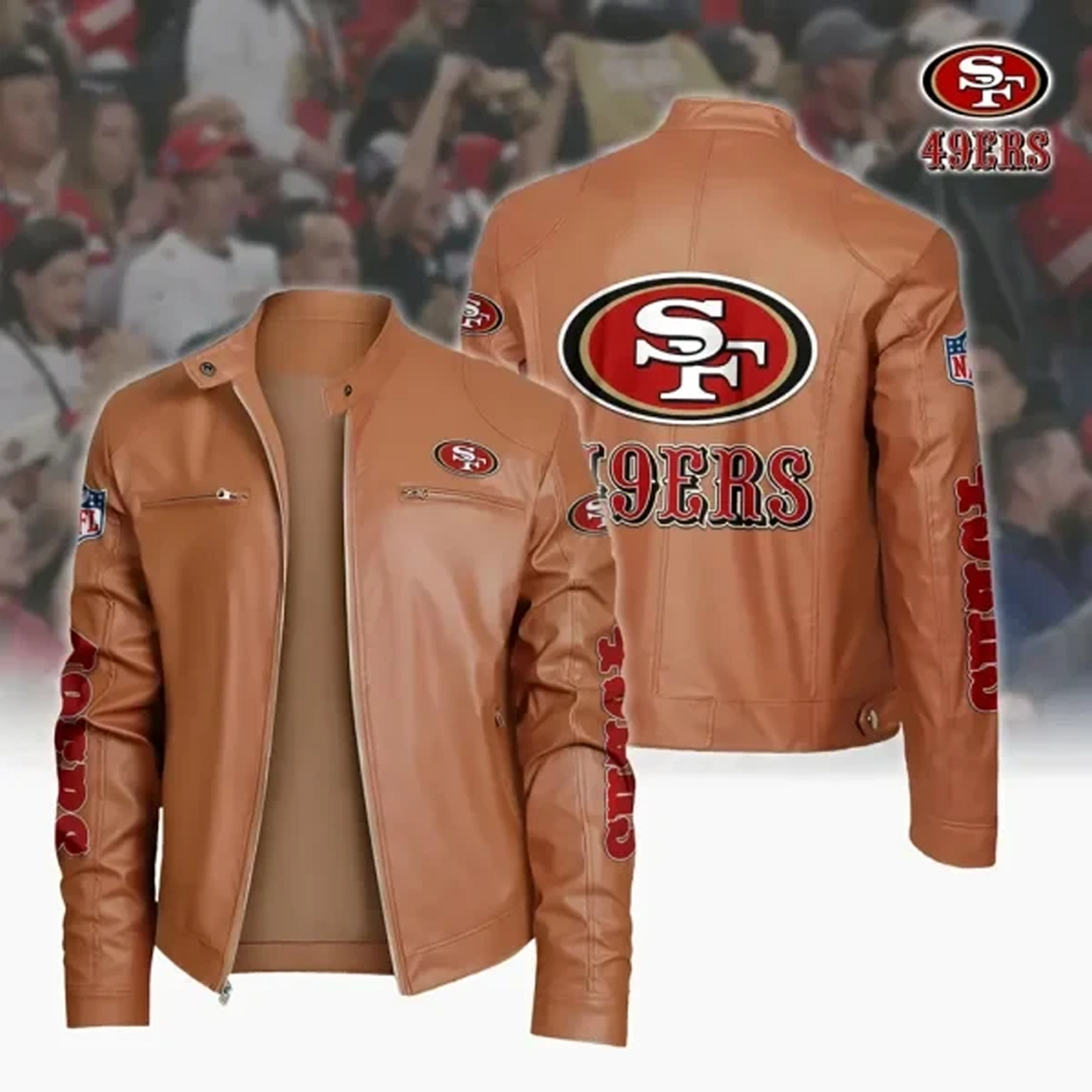SF x NFL Sport Leather Jacket DATND TANTD