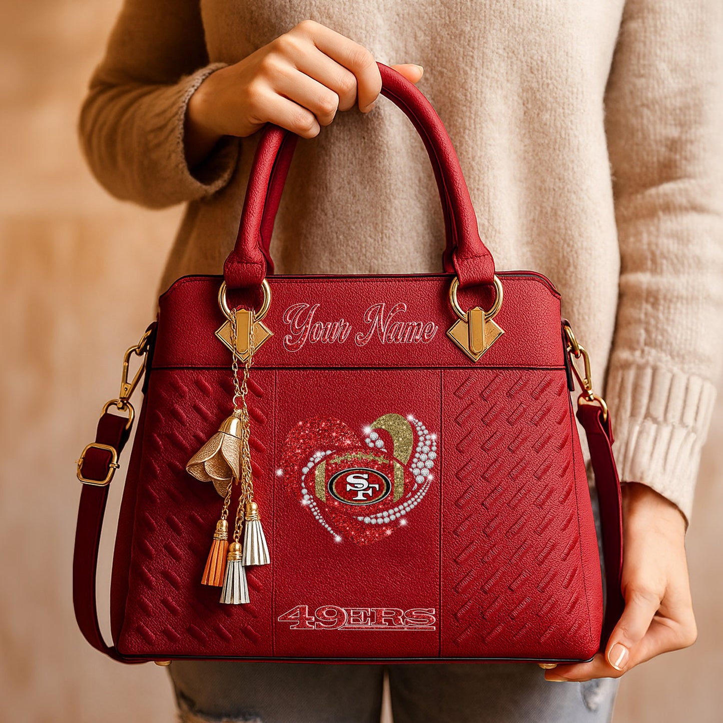SF x NFL Zip Handbag 0811 DatND DVT