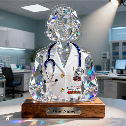 SF49 Premium NFL Doctor Crystal Style Desktop Ornament DDT 101125 HLPHUONG