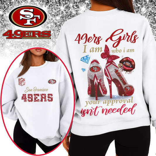 SF49 Premium NFL I Am Who I Am Glitter 3D Apparel DDT NTL