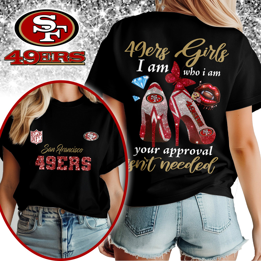 SF49 Premium NFL I Am Who I Am Glitter 3D Apparel DDT NTL