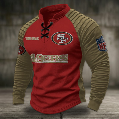 SF49 x NFL Men Stand Collar Long Sleeve Top DDT  CTND