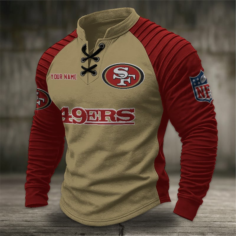 SF49 x NFL Men Stand Collar Long Sleeve Top DDT  CTND