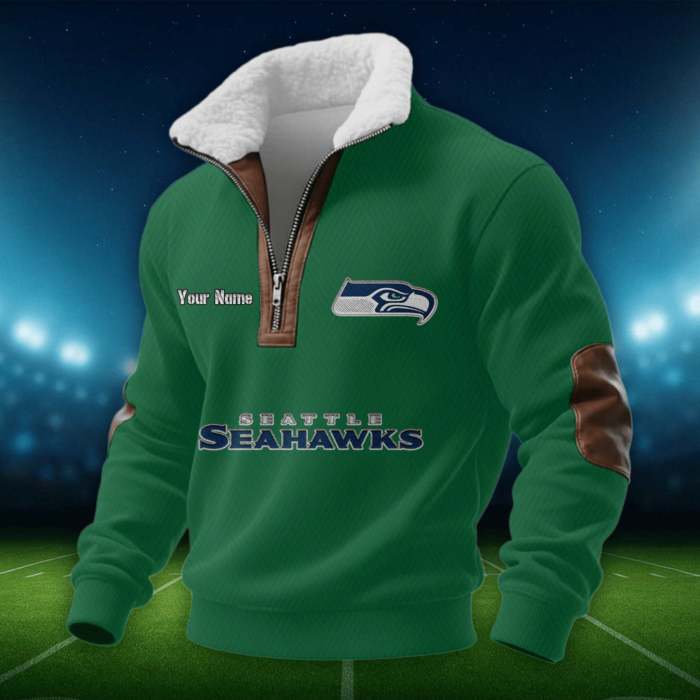 SS NFL Men Fur Collar Sweatshirt DDT CTND