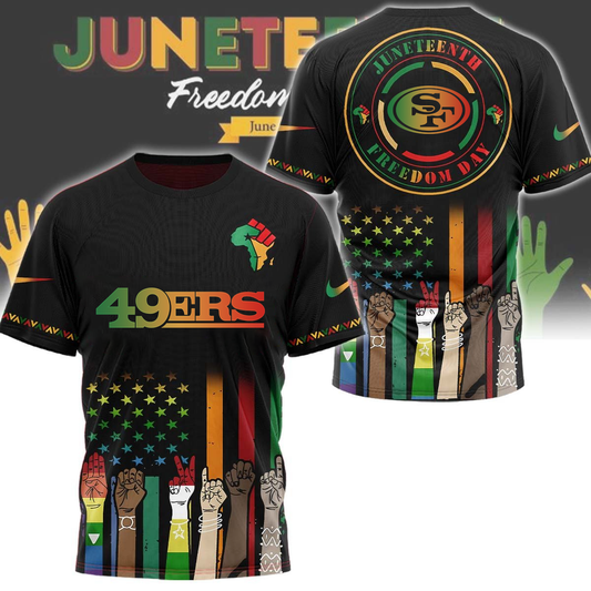 San Francisco 49ers - Juneteenth Freedom Day Shirt DDTCTND