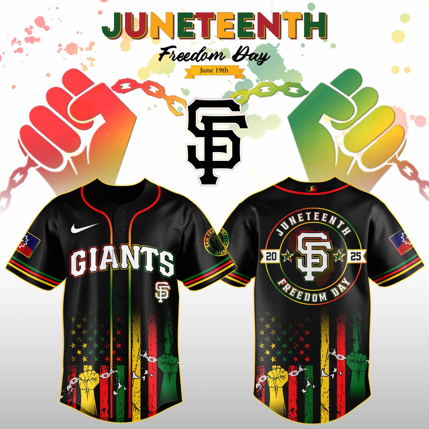 San Francisco Giants MLB X Juneteenth Day Baseball Jerseys NDD