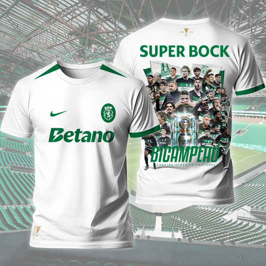 Sporting CP Campeao Liga Portugal V10 Shirt DDTCTND