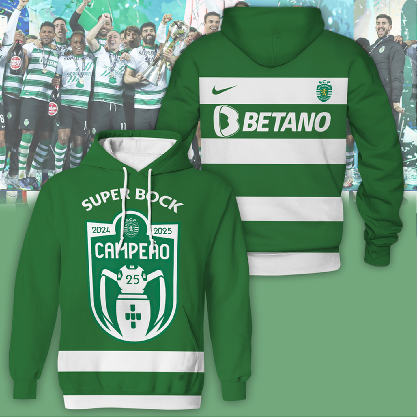 Sporting CP Campeao Liga Portugal V6 Shirt DDT