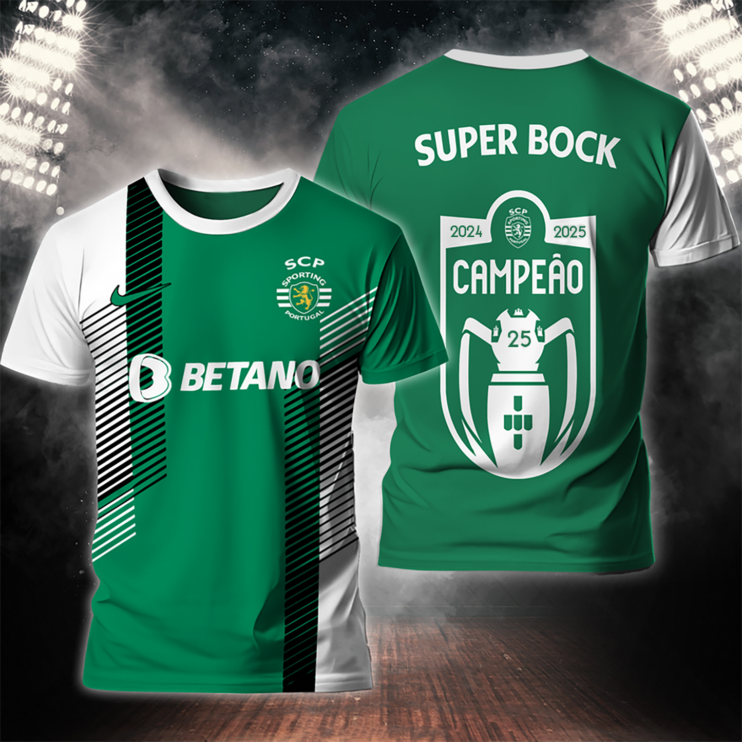 Sporting CP Campeao Liga Portugal V7 Shirt DDT