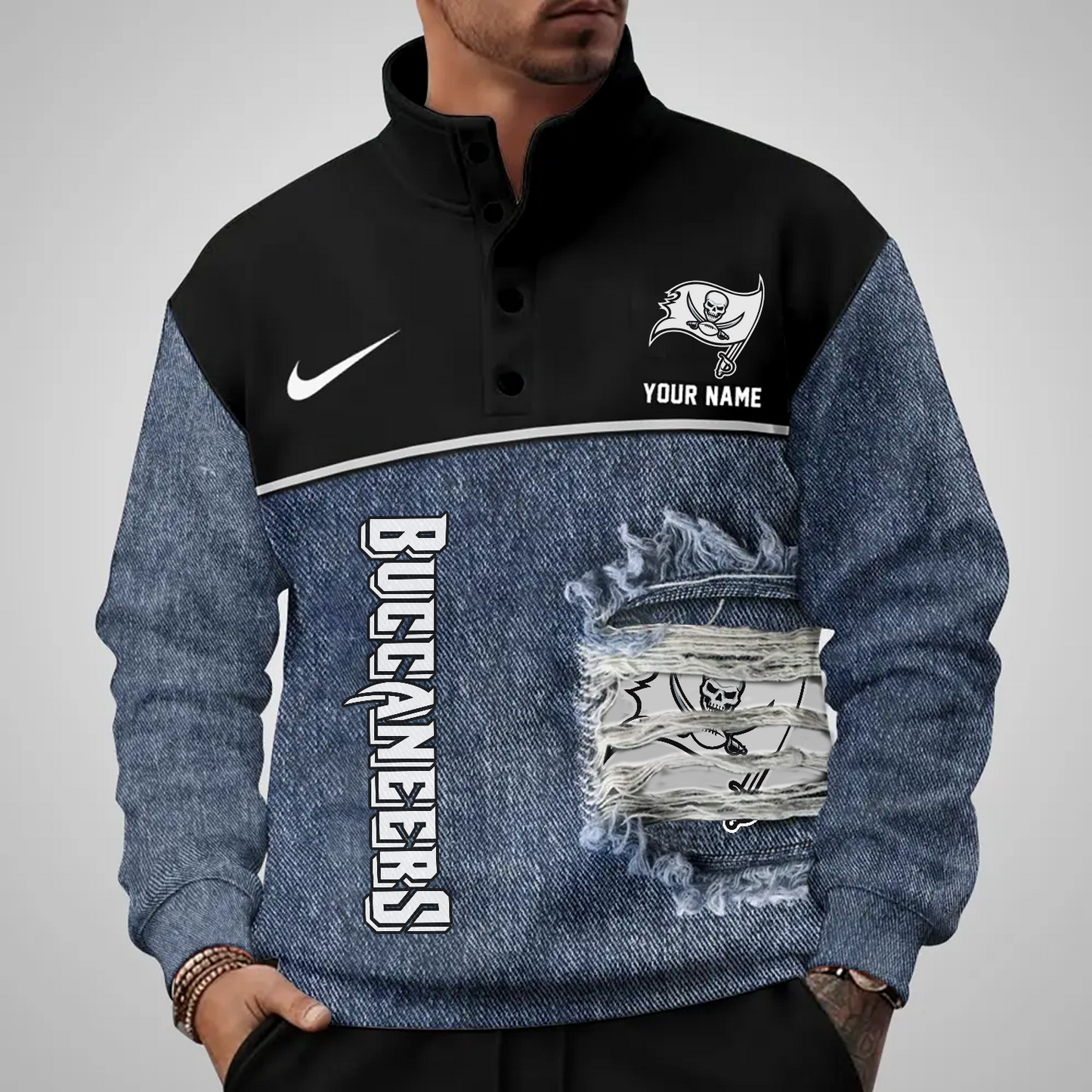 TB x NFL Half Button Sweatshirt DatND DVT