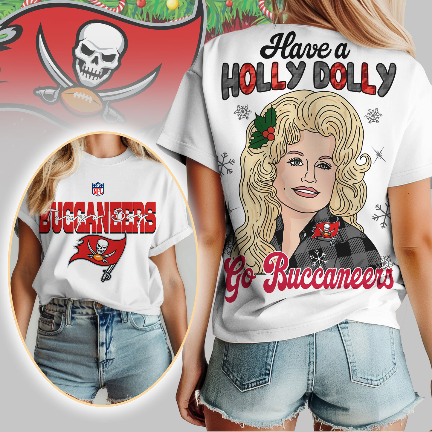 TBB Premium NFL Have A Holly Dolly Women Shirt DDT CTND