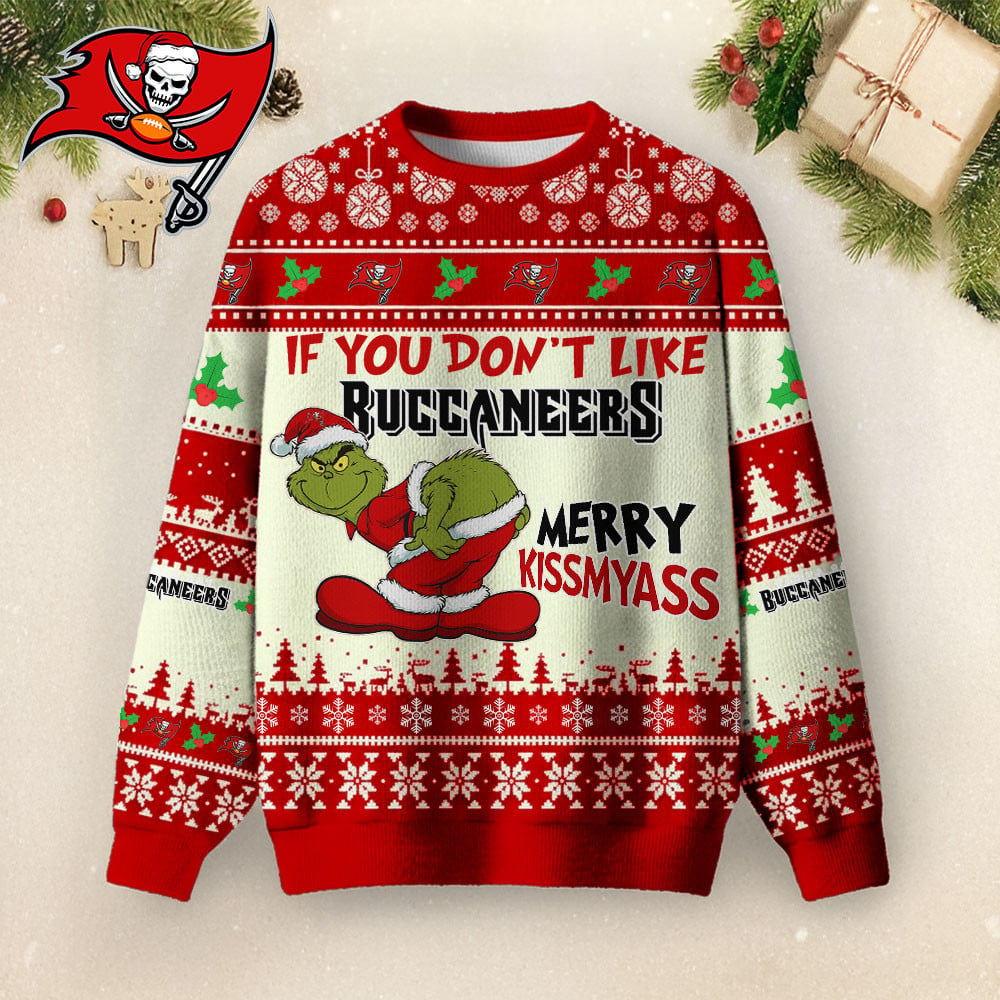 TBB Premium NFL Merry Kissmyass Ugly Sweater DDT CTND
