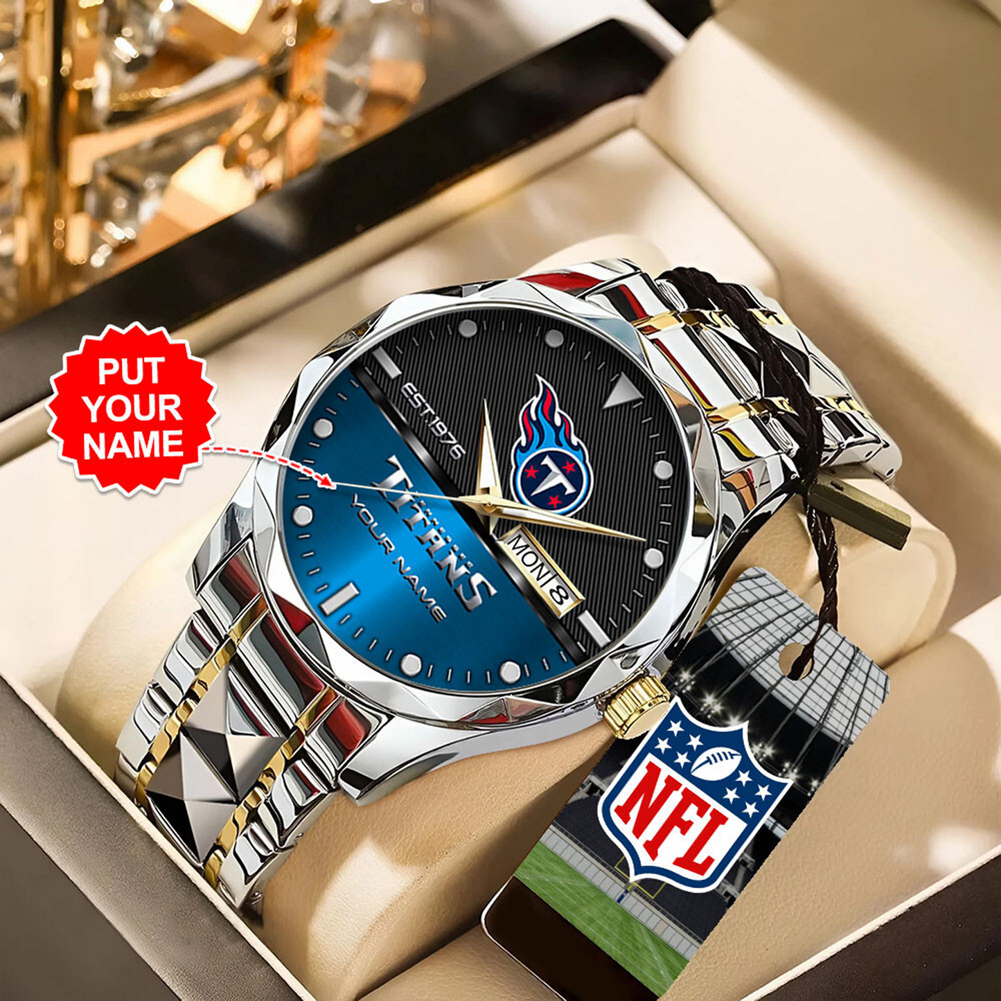 TEN x NFL Alloy Luxury Quartz Watch DATND TANTD