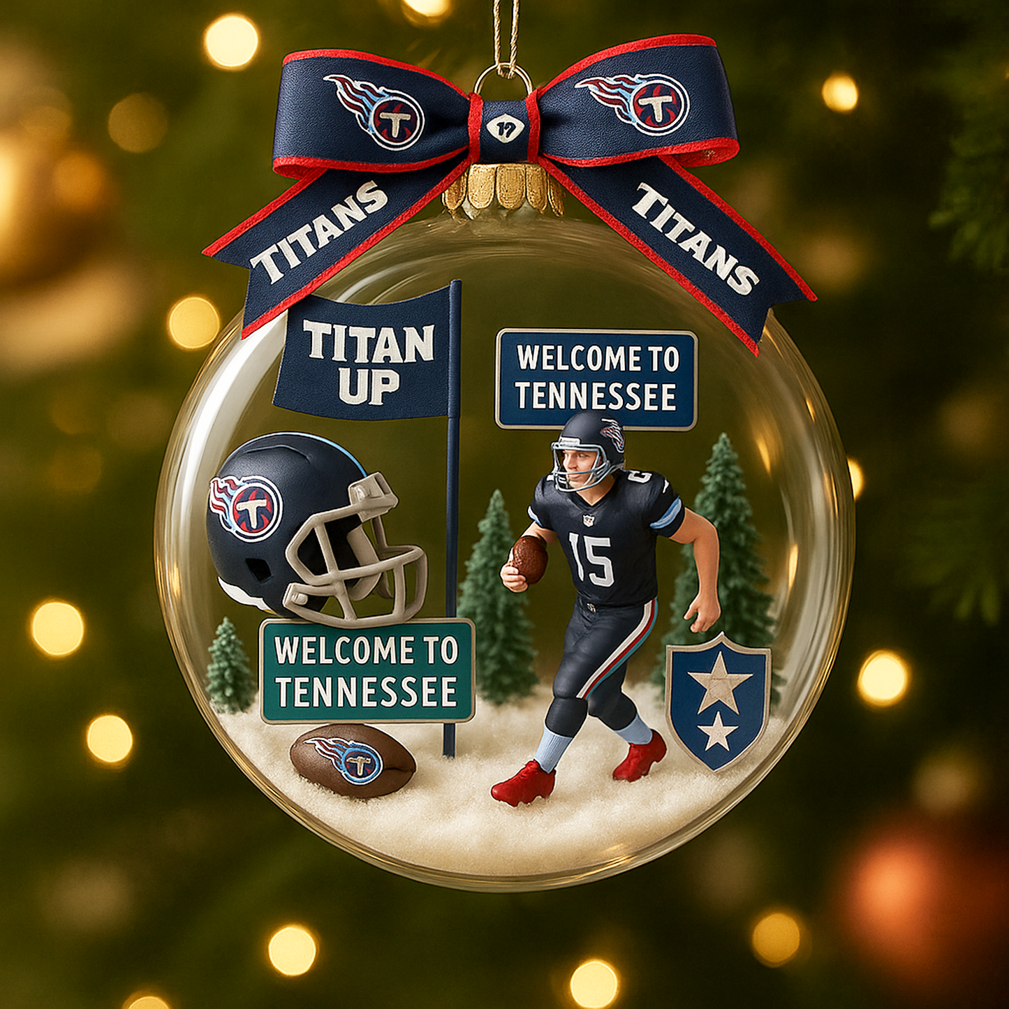 TEN x NFL Commemorative Christmas Ornament DatND DVT