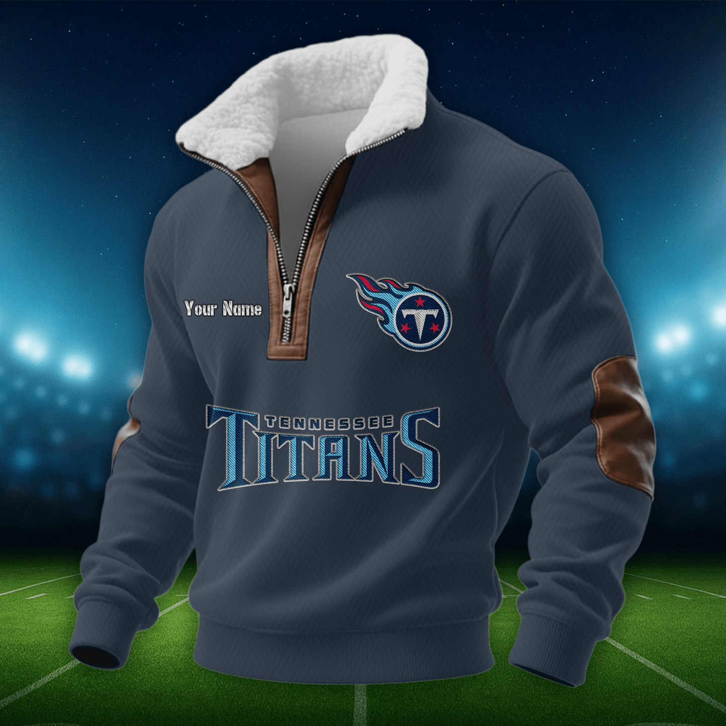 TT NFL Men Fur Collar Sweatshirt DDT CTND