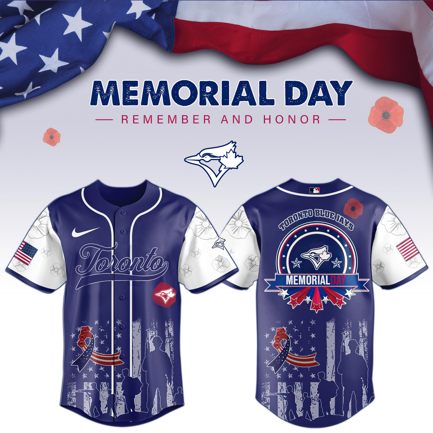Toronto Blue Jays Memorial Day Baseball Jerseys DDTTTV