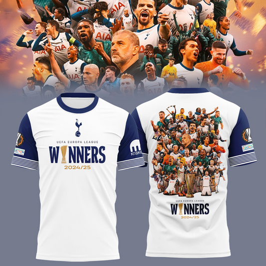 Tottenham Hotspur Europa League 2025 Champions 3D Shirt V1 NDD