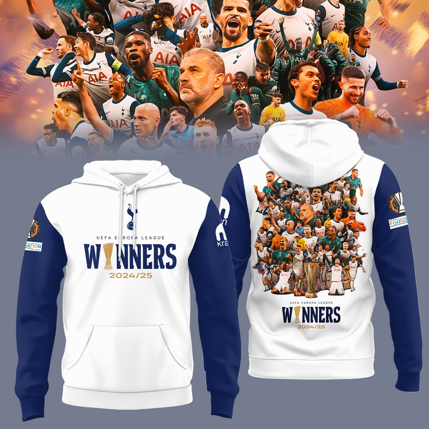 Tottenham Hotspur Europa League 2025 Champions 3D Shirt V1 NDD