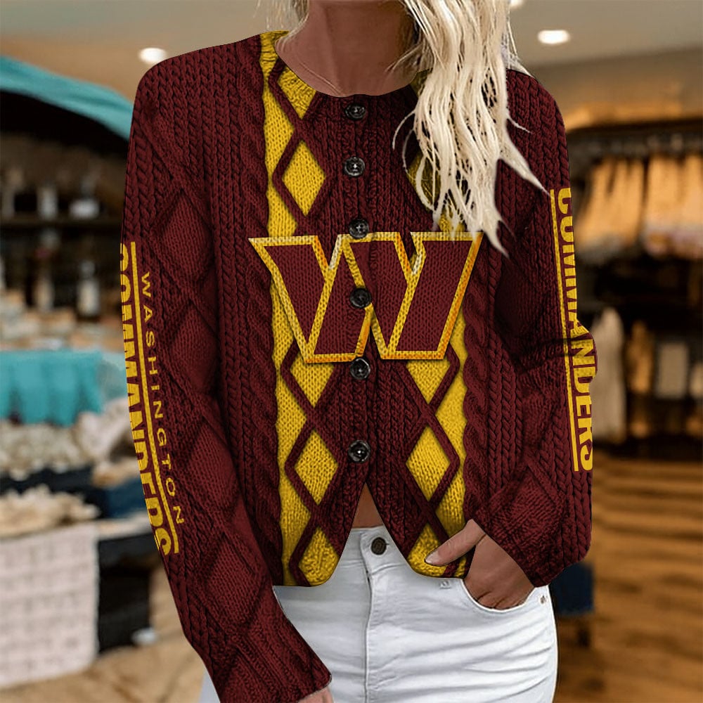 WAS x NFL Women's Cardigan Sweater DatND DVT