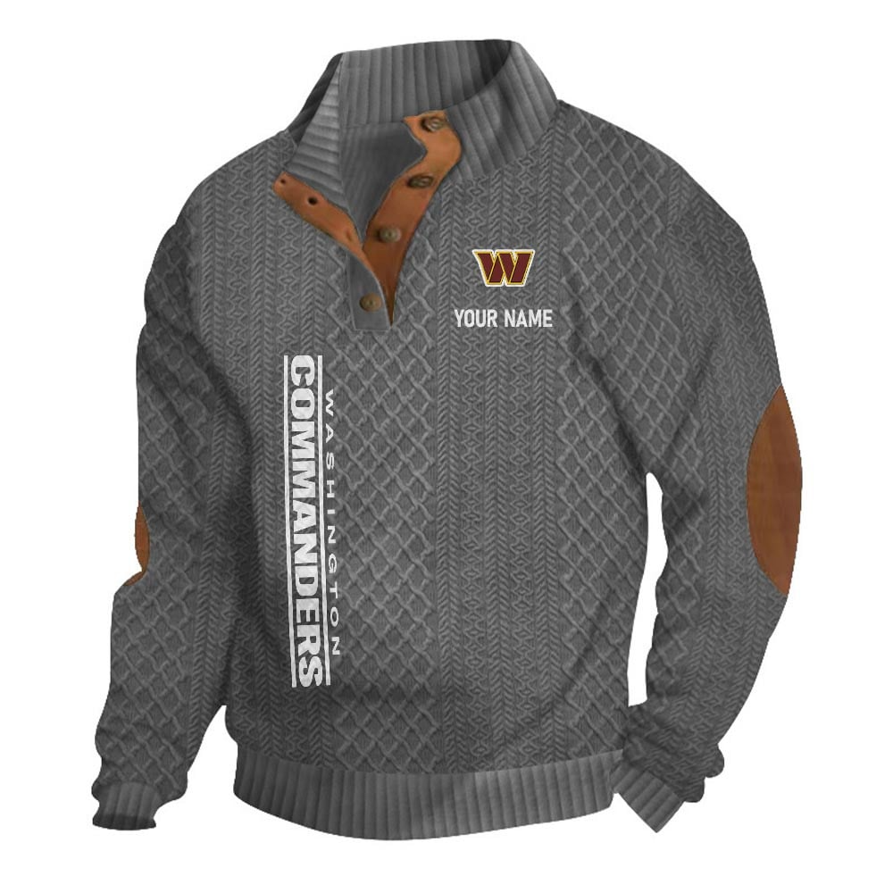 WC NFL Basic Knitted Stand Collar Sweatshirt DDT CTND