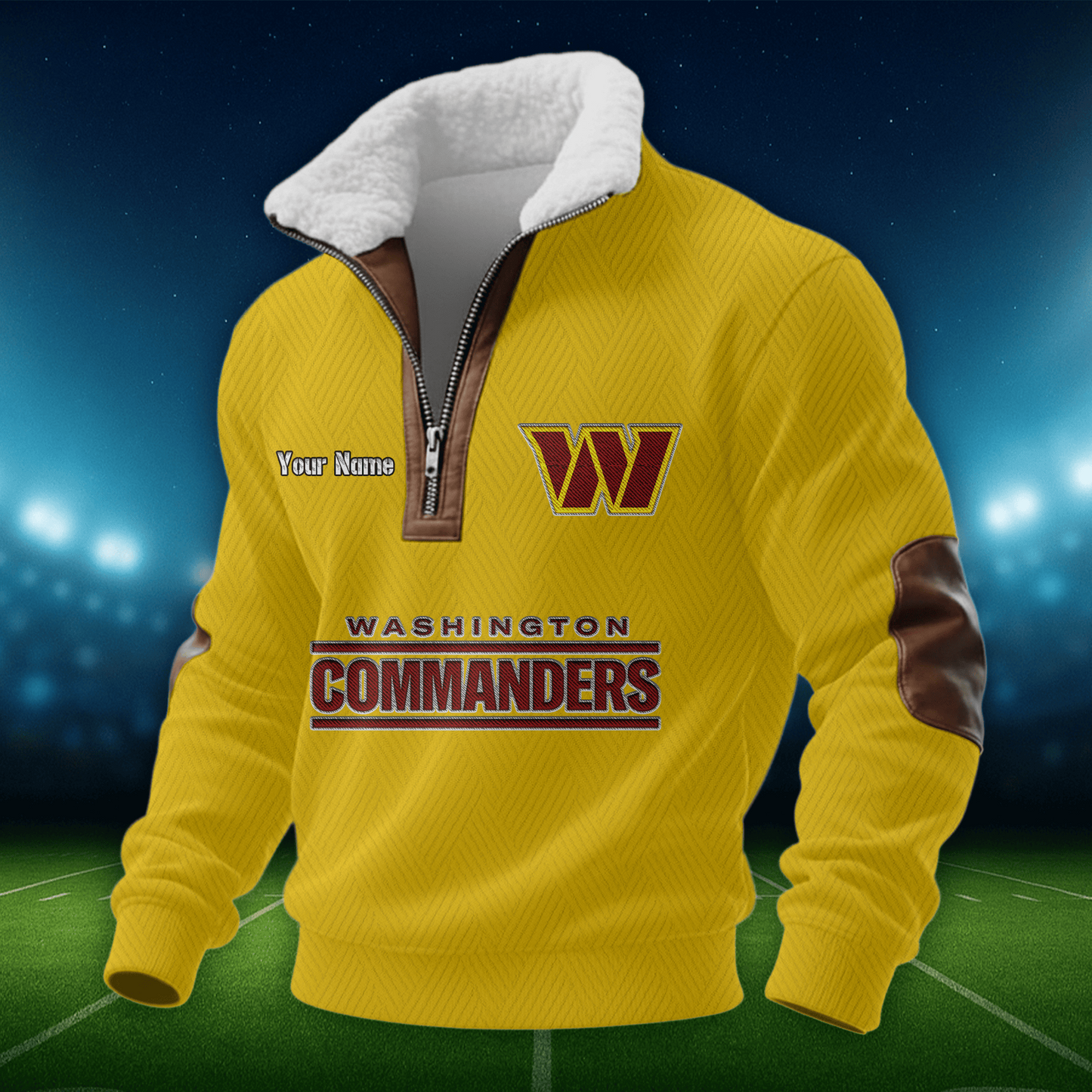 WC NFL Men Fur Collar Sweatshirt DDT CTND