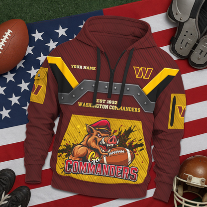 WC Premium NFL 3D Half Zip Hoodie DDT NTL