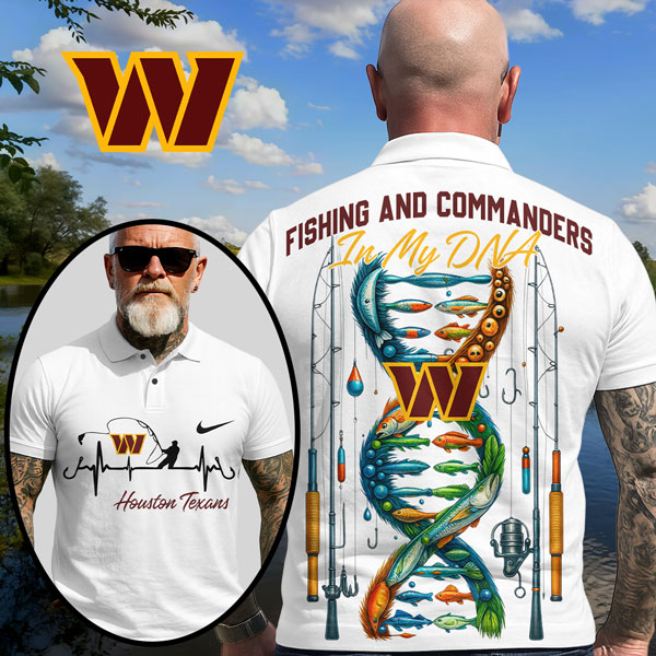 WC Premium NFL Fishing In My DNA Polo Shirt DDT CTND