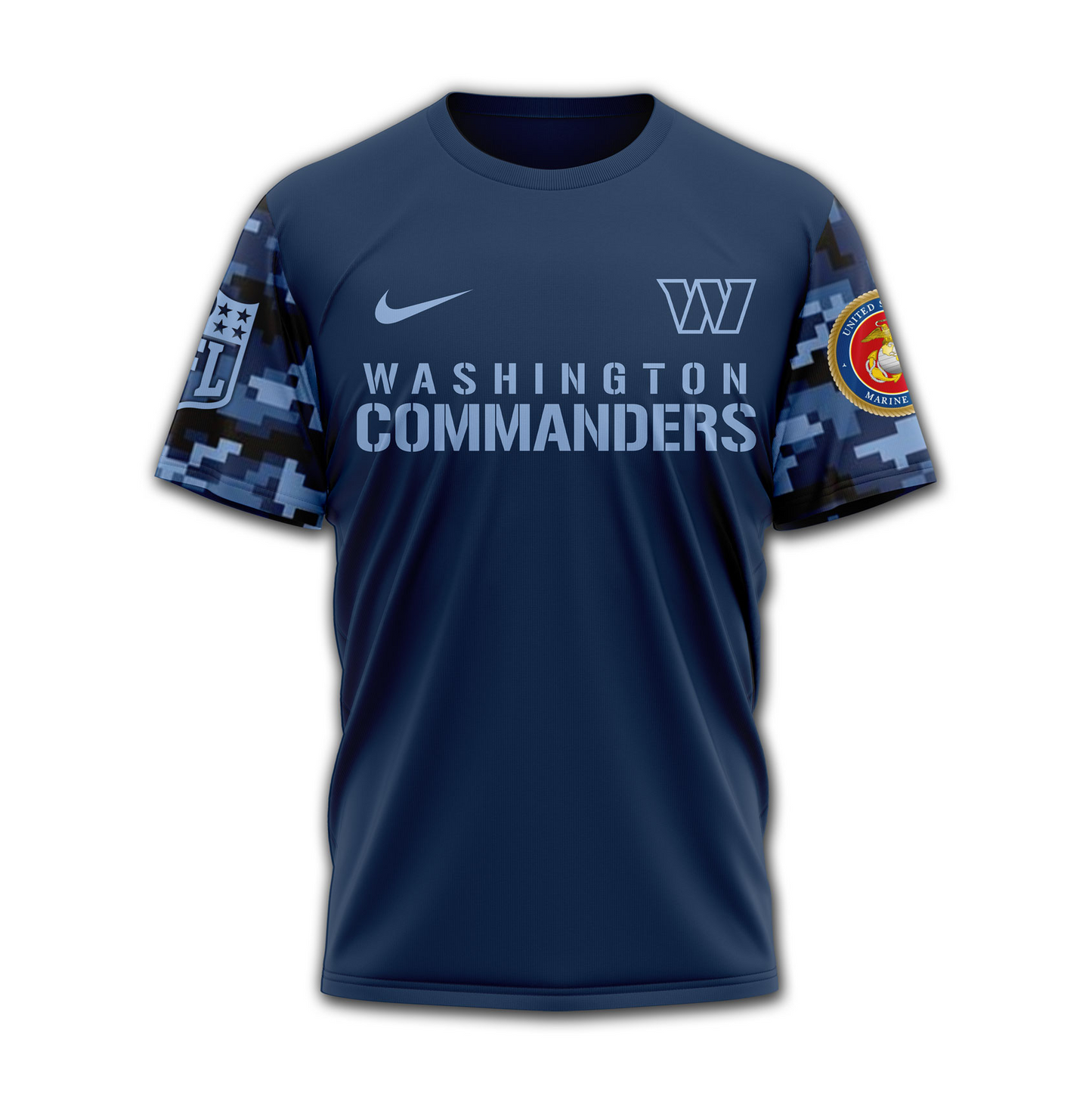 WC Premium NFL Navy Veteran Popeye 3D Shirt DDT CTND