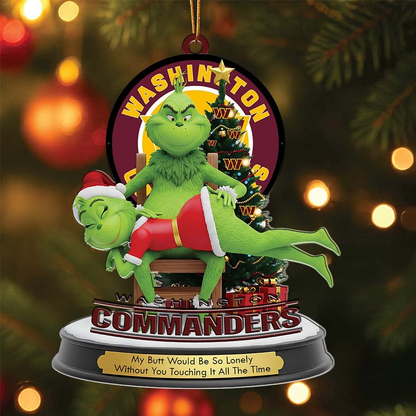 WC Premium NFL x Grinch Acrylic Ornament DDT NTL