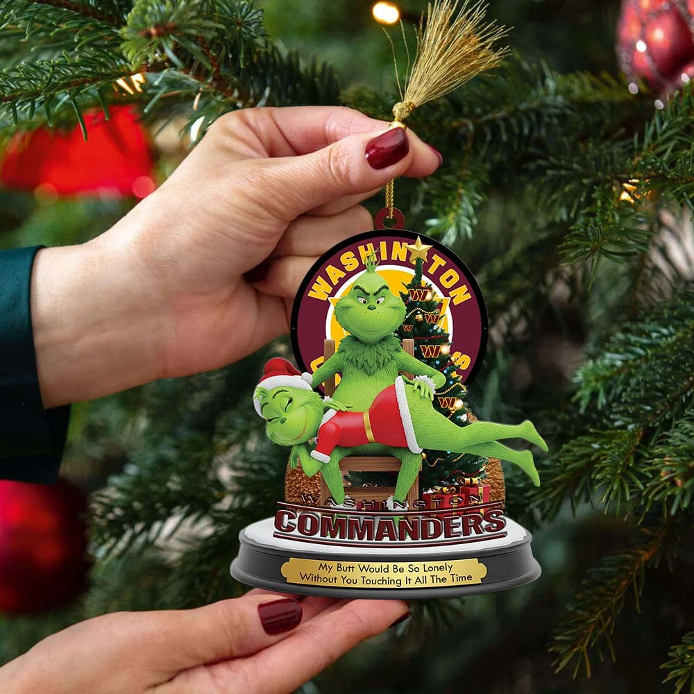 WC Premium NFL x Grinch Acrylic Ornament DDT NTL