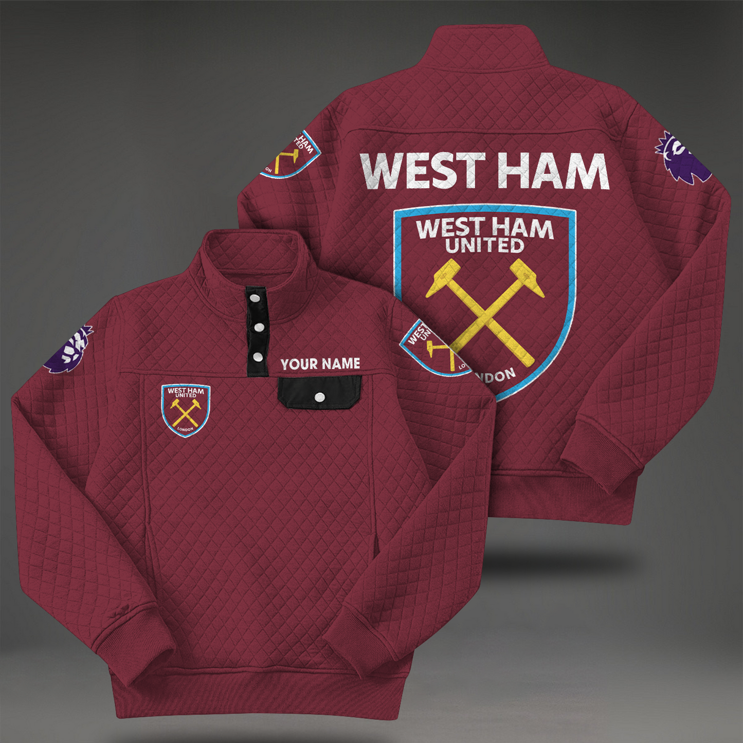 WHU x EPL Quilted Sweatshirt DatND DVT